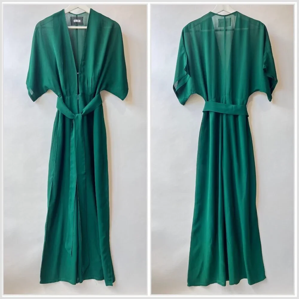 Reformation Swiss Jumpsuit, green, Size 6 - Picture 4 of 10